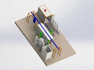  Semi Automatic Electrostatic Coating Line 