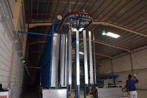  Aluminum Profiles Vertical Powder Coating Line 