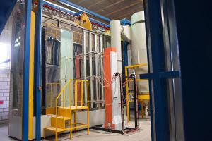  Aluminum Profiles Vertical Powder Coating Line 